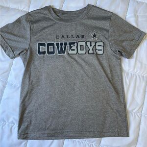 NFL Gray Dallas Cowboys Short Sleeve Logo Tee